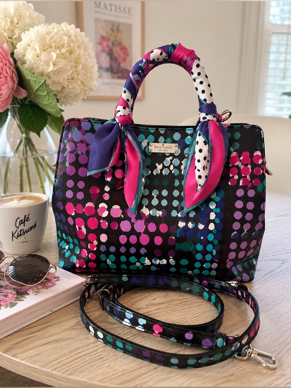 Kate Spade New York Confetti Dot Satchel Crossbody Bag - Picture 2 of 16